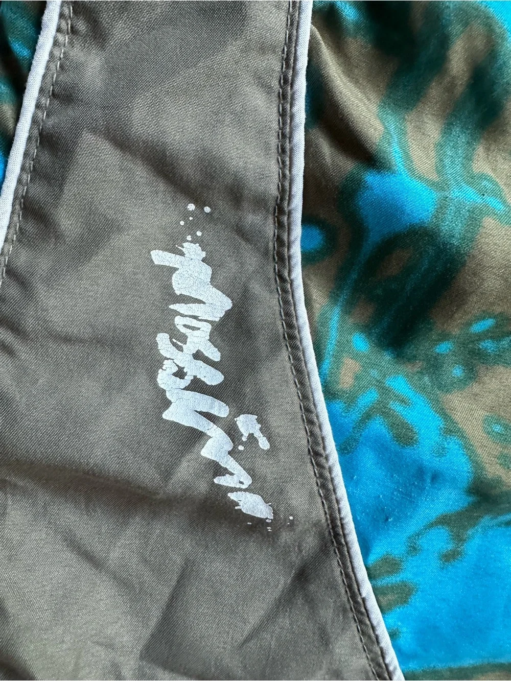 Mossimo Men's Board Swimming Short Size 30 Blue/Gray Floral Drawstring